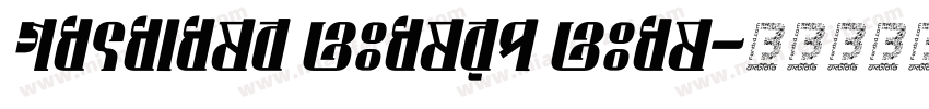 Maravale Italic Ital字体转换